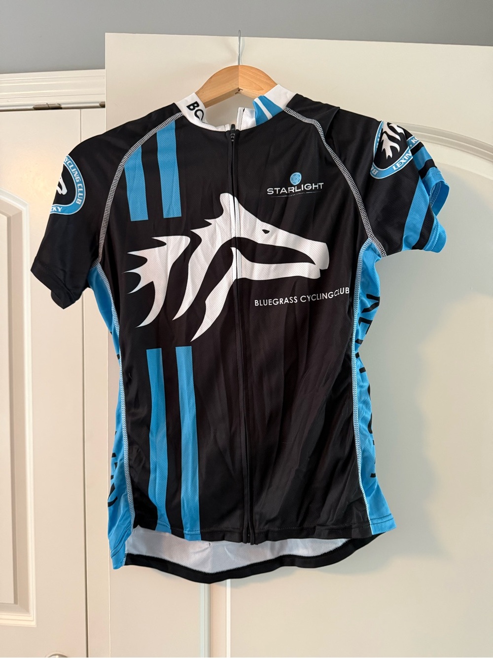 Starlight Bluegrass Cycling Club Women’s Short Sleeve Jersey - Black & Blue